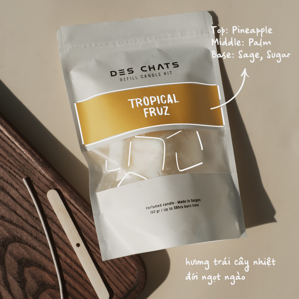 TROPICAL FRUZ - REFILL CANDLE KIT